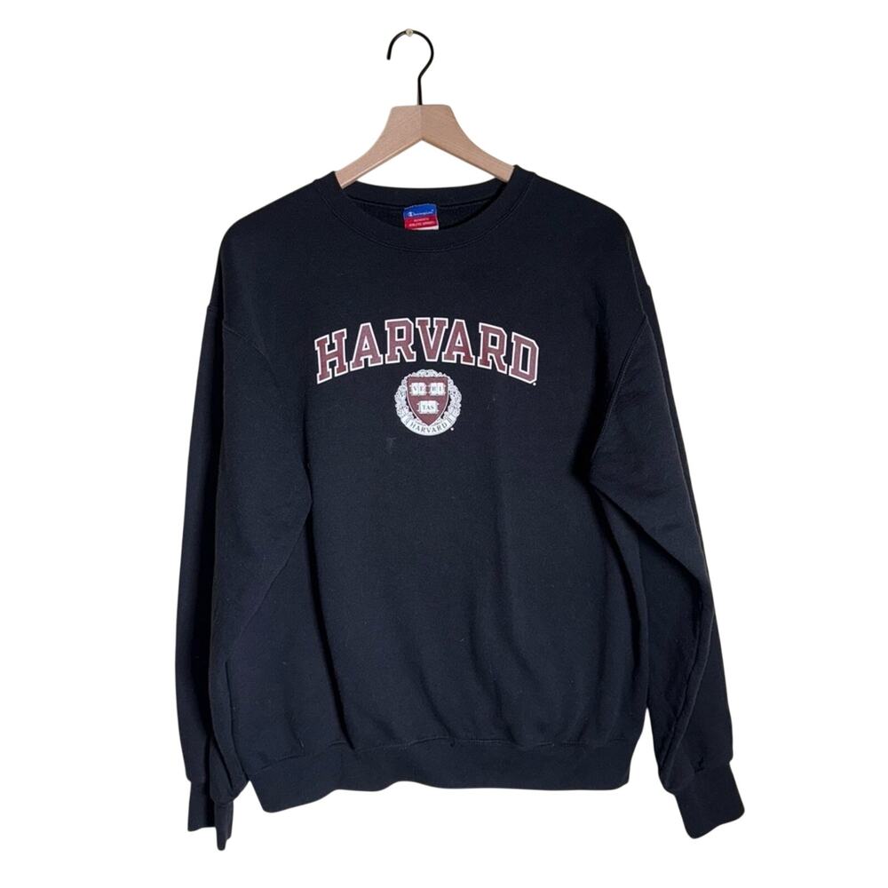 VINTAGE CHAMPION Harvard oversize collegiate single stitch crewneck sweatshirt L